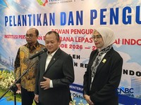 Acara Pelantikan dan Pengukuhan DPP Iperindo di Kantor Kementerian Perindustrian, Jakarta, Selasa (20/10/2026). (CNBC Indonesia/Martyasari Rizky)