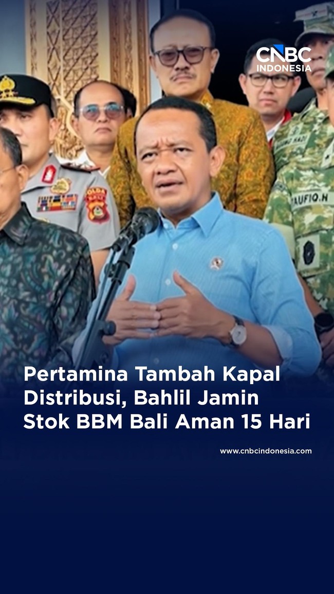 Pertamina Tambah Kapal Distribusi, Bahlil: Stok BBM Bali Aman