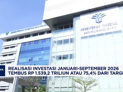 Realisasi Investasi JanuariSeptember 2026 Tembus Rp1.539,2 Triliun