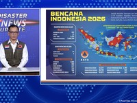 Kepala Pusat Data, Informasi dan Komunikasi Kebencanaan BNPB, Berton SP Panjaitan saat memberi keterangan update Kejadian Bencana dan Karhutla di Indonesia per 20 Oktober 2026. (Tangkapan Layar Youtube BNPB)