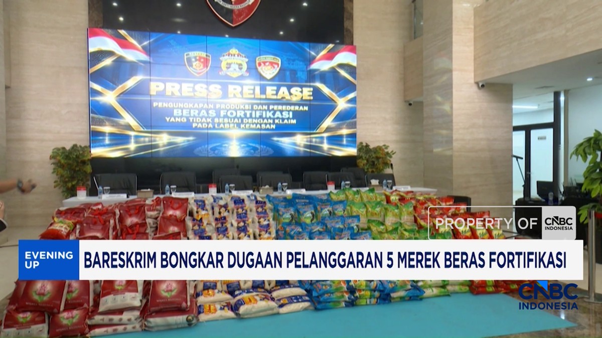 Video: Bareskrim Bongkar Dugaan Pelanggaran 5 Merek Beras Fortifikasi
