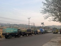Antrean BBM mengular di beberapa titik SPBU sepanjang Buol, Sulawesi Tengah, hingga Gorontalo, Rabu (21/10/2026).