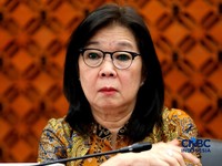 Deputi Gubernur Bank Indonesia, Filianingsih Hendarta dalam Konferensi Pers Hasil Rapat Dewan Gubernur Bulanan Bulan Oktober 2026 Cakupan Triwulanan dan Tahunan di Gedung Bank Indonesia, Jakarta, Rabu (21/10/2026). (CNBC Indonesia/Tri Susilo)