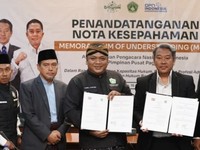 MoU Pagar Nusa dan DPN Indonesia. (NU Online/Aceng Darta)