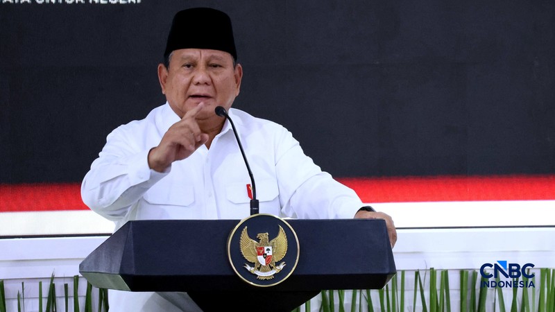 Presiden Prabowo Subianto memimpin Sidang Kabinet Paripurna (SKP) di Istana Merdeka, Jakarta,  Rabu (21/10/2026). (CNBC Indonesia/Muhammad Sabki)