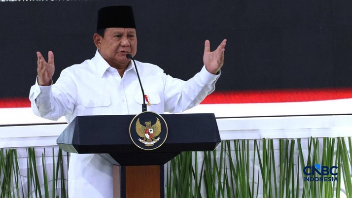 Presiden Prabowo Subianto memimpin Sidang Kabinet Paripurna (SKP) di Istana Merdeka, Jakarta,  Rabu (21/10/2026). (CNBC Indonesia/Muhammad Sabki)