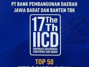 bank bjb Raih Pengakuan Top 50 Emiten MidCap dalam IICD CG Award 2026