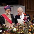 The Sultan of Oman, Sultan Haitham bin Tariq al Said, and Britain's King Charles attend the state banquet for the Sultan of Oman, at Windsor Castle, in Windsor, Britain, October 20, 2026.    Jordan Pettitt/Pool via REUTERS     TPX IMAGES OF THE DAY