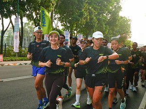 Dari Akting ke Jalanan, Febby Rastanty Ikut Ramaikan Tren Sehat Berlari