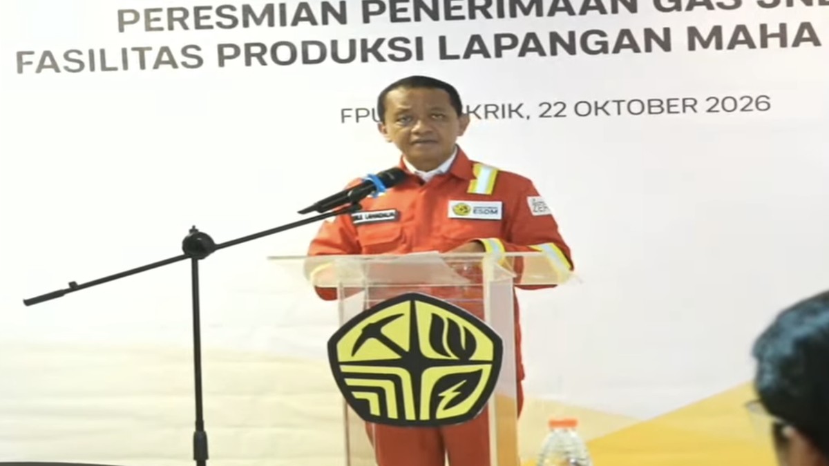 Bahlil Resmikan Aliran Gas Perdana di Kaltim, Produksi Bisa 750 MMSCFD