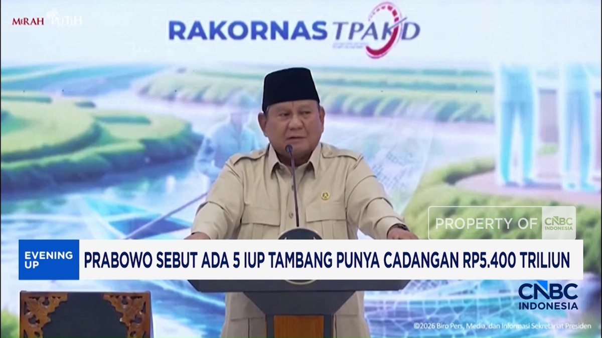 Video: Prabowo Sebut Ada 5 IUP Tambang Punya Cadangan Rp5.400 Triliun