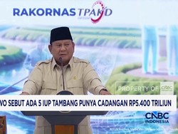 Prabowo Sebut Ada 5 IUP Tambang Punya Cadangan Rp5.400 Triliun