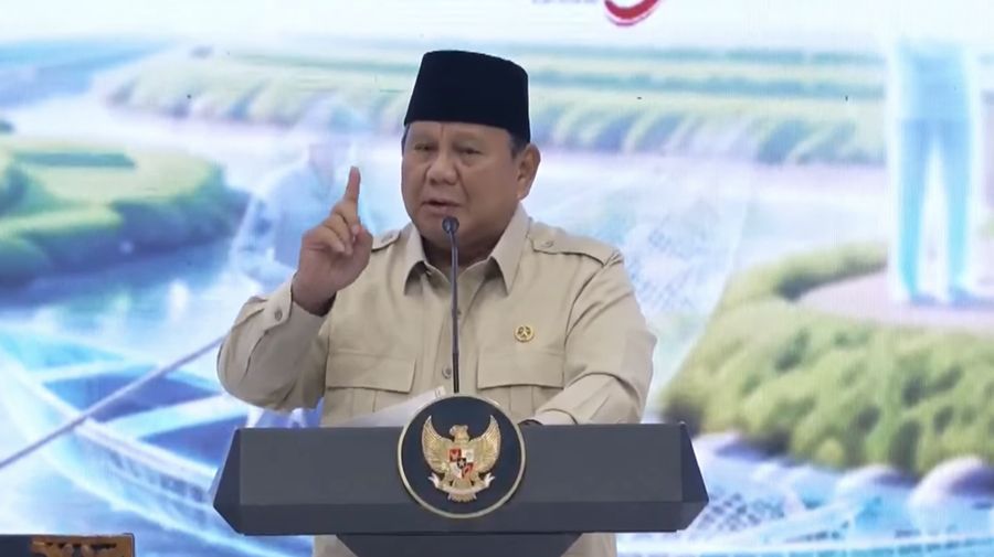 Presiden RI Prabowo Subianto, memberi sambutan dalam Rakornas TPAKD Tahun 2026, Jakarta, 22 Oktober 2026. (Tangkapan Layar Youtube/Sekretariat Presiden RI)