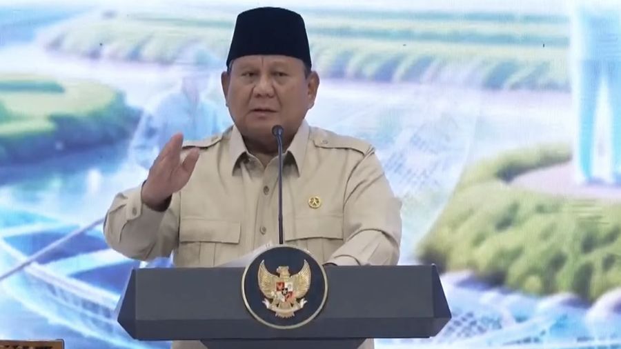 Presiden RI Prabowo Subianto, memberi sambutan dalam Rakornas TPAKD Tahun 2026, Jakarta, 22 Oktober 2026. (Tangkapan Layar Youtube/Sekretariat Presiden RI)
