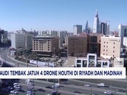 Arab Saudi Tembak Jatuh 4 Drone Houthi di Riyadh dan Madinah