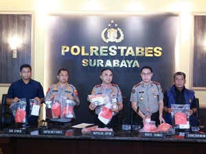 11 Orang Diamankan Karena Diduga Picu Kericuhan Demo Mahasiswa Surabaya