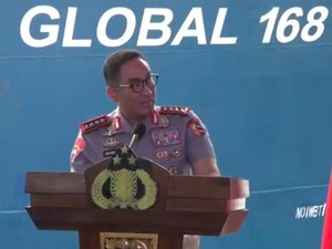 Indonesian Police-BNN Intercept Drug Smuggling Ship Carrying 1 Ton Ketamine
