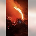 kondisi/situasi karhutla Gunung Lokon hingga pukul 23.00 wita. Selasa, 13 oktober 2026.(Tangkapan Layar Sosial Media BPBD Kota Tomohon)