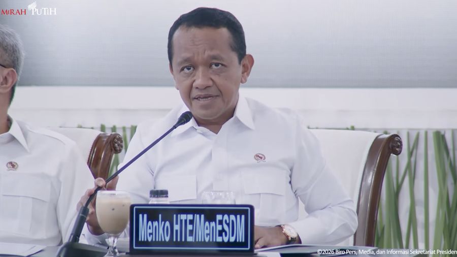 Menko HTE/Menteri ESDM Bahlil Lahadalia. (Tangkapan Layar Youtube)