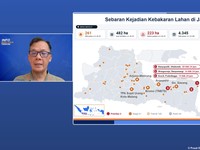 Paparan Plt. Kapusdatin BNPB Berton SP Panjaitan dalam Konferensi Pers Update Bencana di Indonesia, 23 Oktober 2026. (Tangkapan Layar Youtube/BNPB Indonesia)