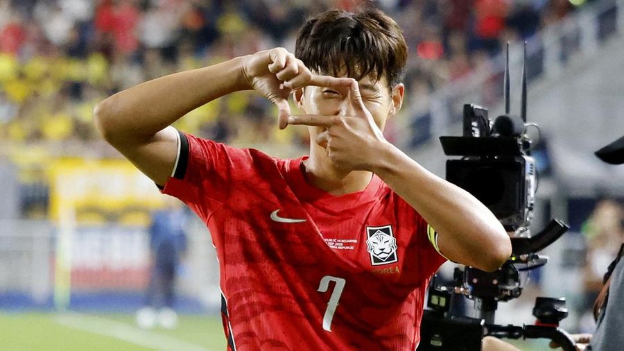 Soccer Football - International Friendly - South Korea v Ecuador - Seoul World Cup Stadium, Seoul, South Korea - September 24, 2026 South Korea's Son Heung-min celebrates scoring their second goal REUTERS/Kim Soo-Hyeon     TPX IMAGES OF THE DAY