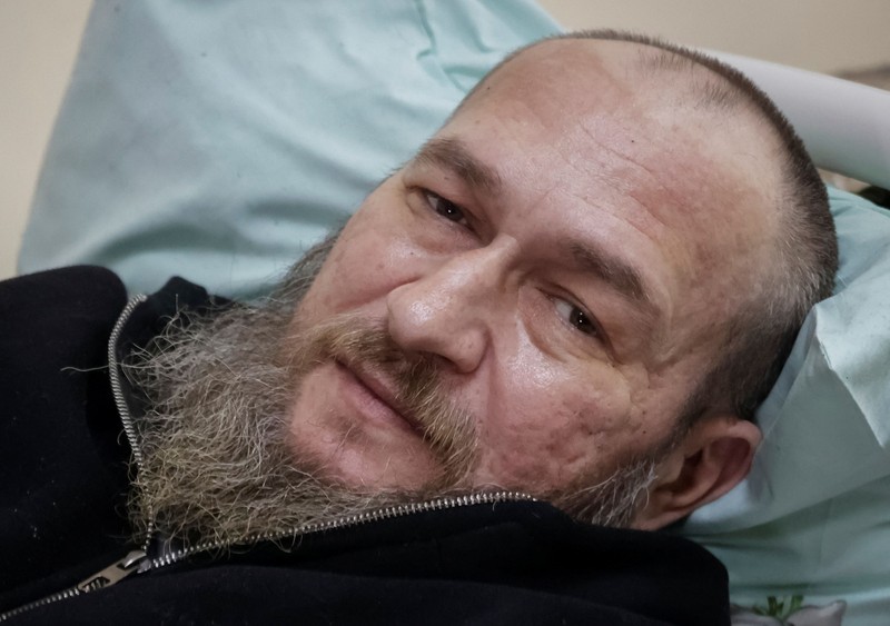 Ukrainian heavy drone rescues wounded Kostiantyn Vlasenko, 49, a serviceman with the 30th Mechanized Brigade of the Ukrainian Armed Forces, amid Russia's attack on Ukraine, in Kharkiv region, Ukraine, in this screengrab obtained from a handout video released October 19, 2026. Wounded Vlasenko was rescued by aerial drone after 491 days on frontline position. Ukrainian Armed Forces/Handout via REUTERS    THIS IMAGE HAS BEEN SUPPLIED BY A THIRD PARTY. BLURRED AT SOURCE. MANDATORY CREDIT