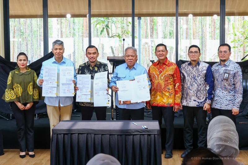 Wujudkan Ekosistem Perkotaan di Nusantara, Otorita IKN Teken PKS KPBU dan Investasi Langsung Swasta Murni