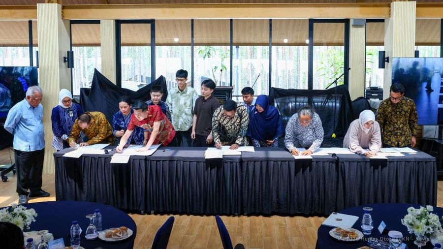 Wujudkan Ekosistem Perkotaan di Nusantara, Otorita IKN Teken PKS KPBU dan Investasi Langsung Swasta Murni