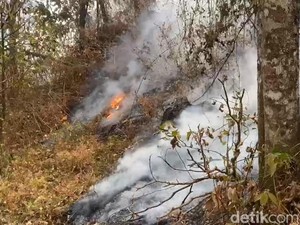Kebakaran Gunung Arjuno-Welirang Hanya Menyisakan Titik Api di Kota Batu