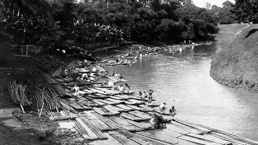 Keberadaan sungai Jakarta ribuan tahun lalu. (Sumber luk.staff.ugm.ac.id)