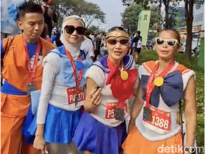 Seru-seruan Pakai Kostum Unik di JRF 2026, Kapan Lagi Sailor Moon Ikut Lomba Lari?
