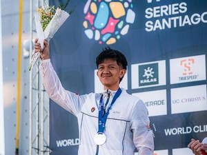 Atlet Panjat Tebing RI Raih Perak di World Climbing Series Santiago