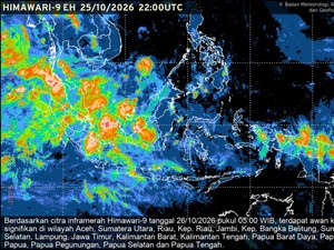 BMKG Ungkap Sumatera dan Kalimantan Berpotensi Hujan Hari Ini