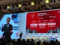 Danantara Indonesia akan menyelenggarakan Danantara Technology Innovation Investment Forum (DTIIF) 2026 untuk pertama kalinya pada 2628 Oktober 2026 di Fairmont Jakarta. (CNBC Indonesia/Emir Yanwardhana)