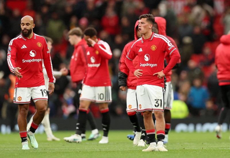 Manchester United kalah 0-3 dari Bournemouth dalam lanjutan pekan kedelapan Liga Inggris 2026/27 di Stadion Old Trafford pada Minggu (25/10/2026). (REUTERS/Chris Radburn)
