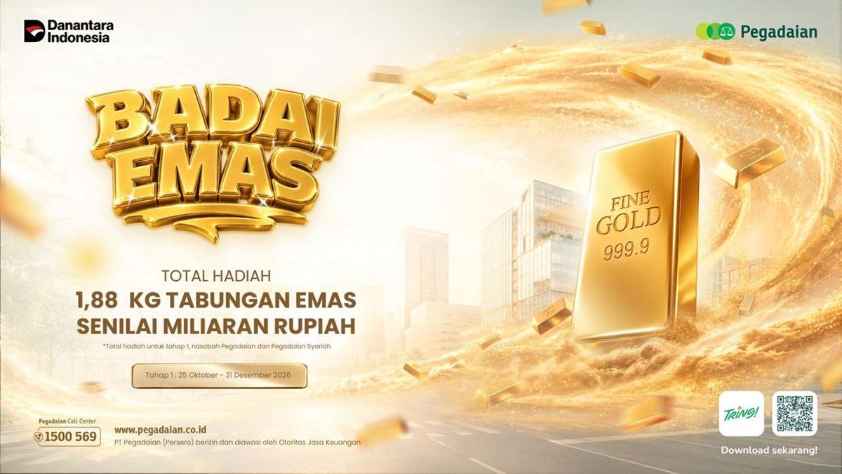 Pegadaian Kembali Gelar Badai Emas 2026, Hadiah 1,88 Kg Emas Menanti Nasabah — NadiKabar.com