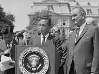 Presiden Park Chung-Hee kala kunjungan ke Amerika Serikat pada 1965. (Wikimedia Commons)