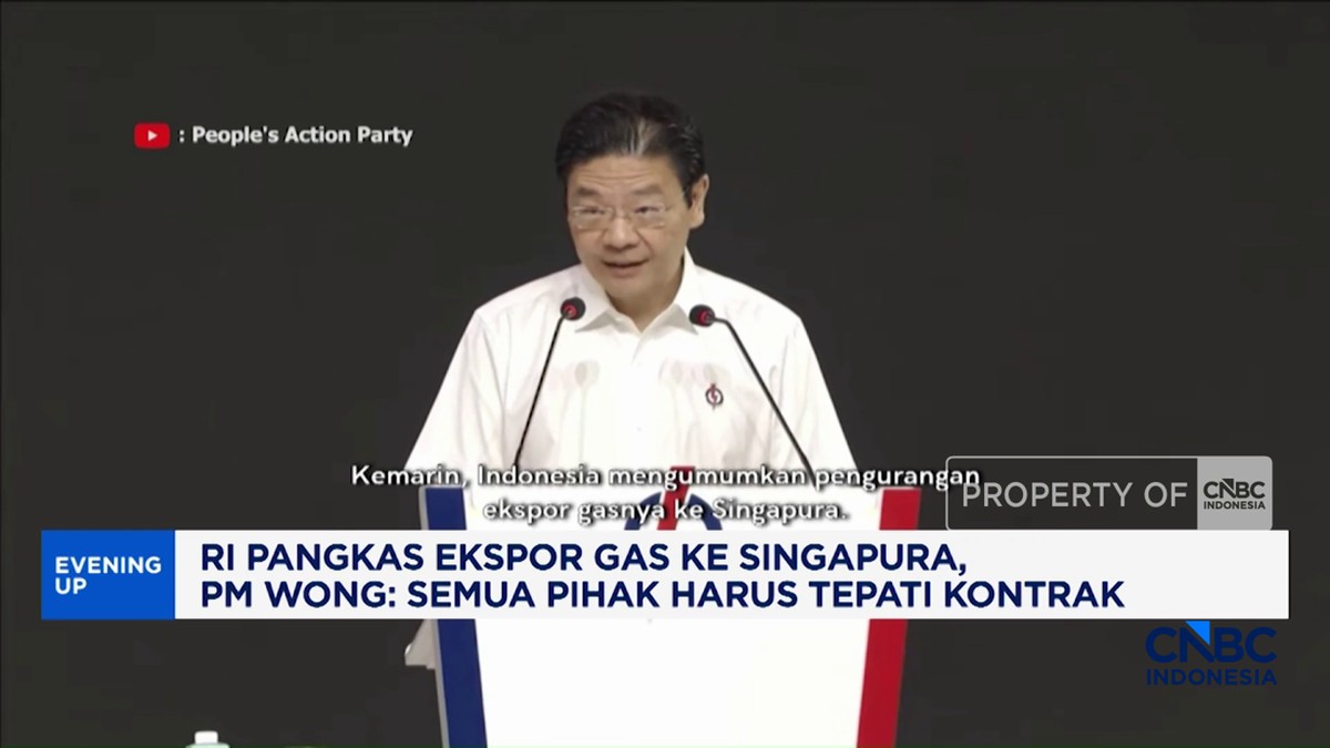 RI Pangkas Gas ke Singapura, PM Wong: Semua Pihak Harus Tepati Kontrak