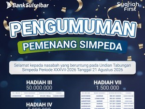 Bank Sulselbar Umumkan Pemenang Undian Tabungan Simpeda 2026