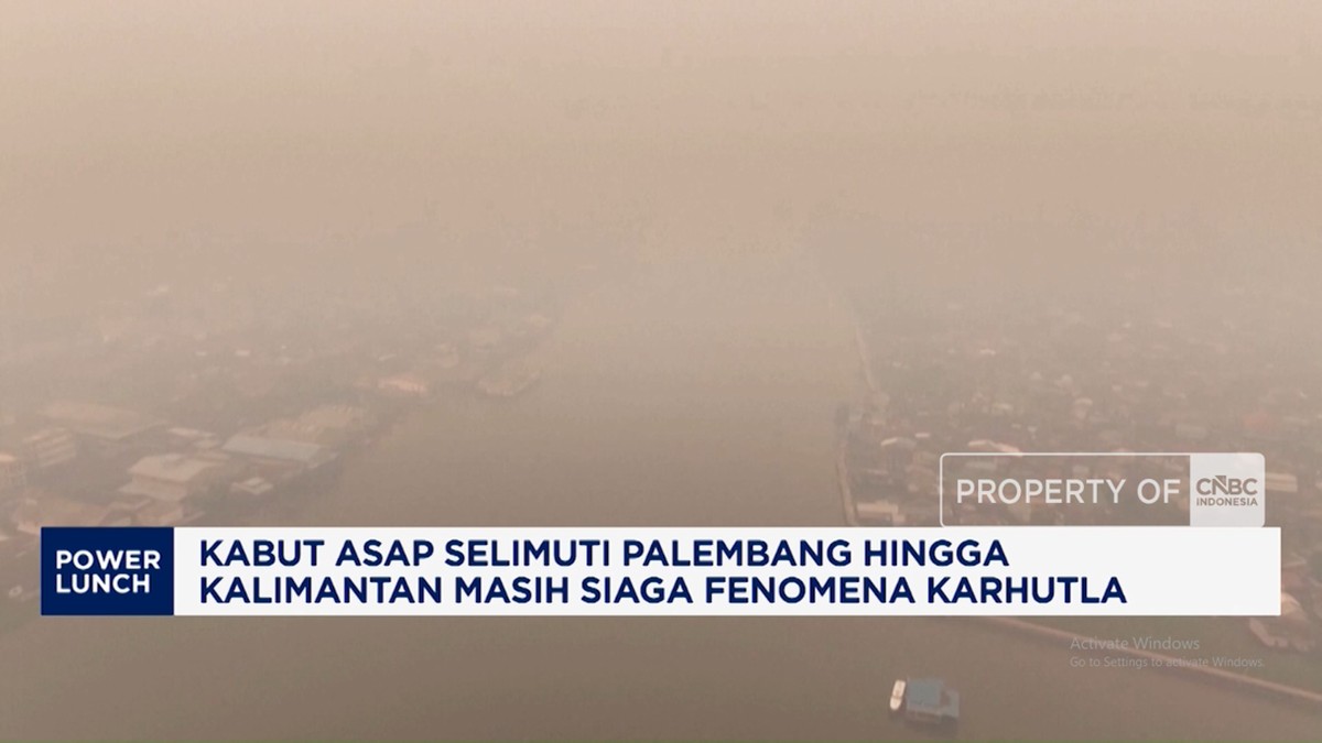 3 Hari Diguyur Hujan, Kabut Asap Masih Selimuti Palembang-Kalimantan