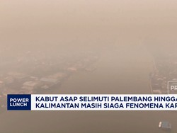3 Hari Diguyur Hujan, Kabut Asap Masih Selimuti Palembang-Kalimantan
