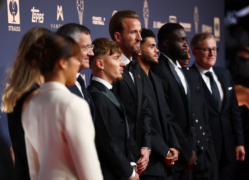 Bintang Bayern Munchen, Harry Kane dinobatkan sebagai peraih Ballon d'Or 2026 di London Palladium Theatre, London, Inggris, Senin (26/10) malam waktu setempat atau Selasa (27/10) dini hari WIB. (Action Images via Reuters/Matthew Childs)