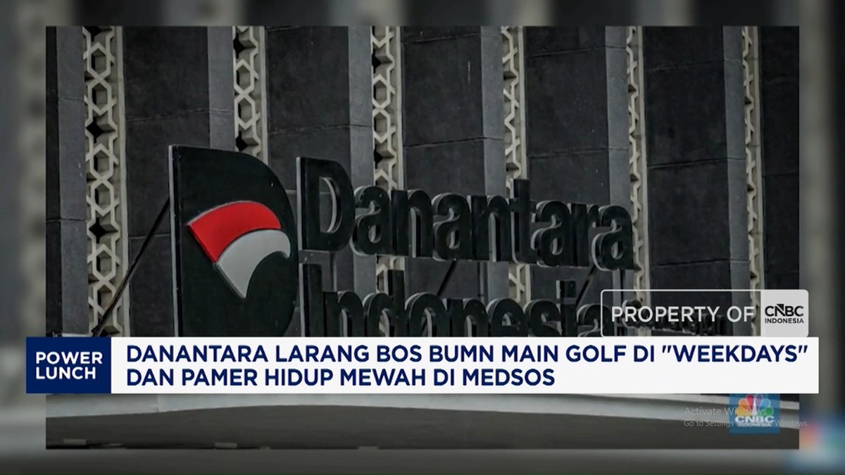Video: Danantara Larang Bos BUMN Main Golf dan "Flexing" di Medsos