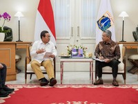 Menteri Keuangan, Pak Suahasil, berkunjung ke Balai Kota Jakarta, Selasa (27/10/2026). (Tangkapan layar @pramonoanungw)