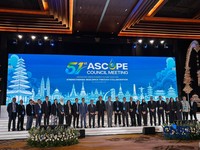 Pertemuan tingkat tinggi tahunan ASEAN Council on Petroleum (ASCOPE) ke-51 di Bali, Selasa (27/10/2026). (CNBC Indonesia/Firda Dwi Muliawati)