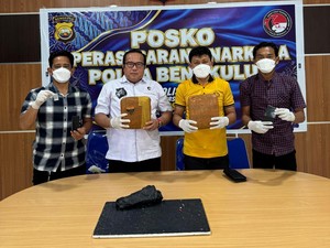 Eks ASN Kaur Jadi Bandar Narkoba Ditangkap, 2 Kg Ganja-Sabu Disita