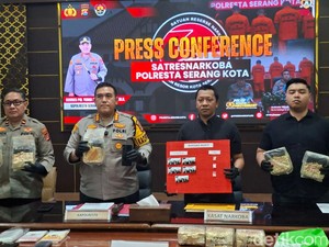Polresta Serang Kota Ungkap Jaringan Narkotika Malaysia, 8,8 Kg Sabu Disita