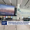 Serangan rudal balistik dan drone kelompok Houthi dari Yaman mengganggu aktivitas penerbangan di Arab Saudi.
