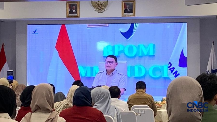 Suasana Talkshow From The Sea To The Plate di Gedung Bhineka Tunggal Ika BPOM, Jakarta Pusat, Selasa (27/10/2026). (CNBC Indonesia/Fergi Nadira)