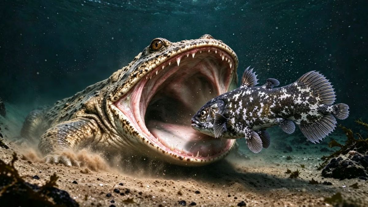Ilustrasi berita Teknologi: Ilmuwan Ungkap Amfibi Laut Asli Pertama di Dunia, Hidup 237 Juta Tahun Lalu